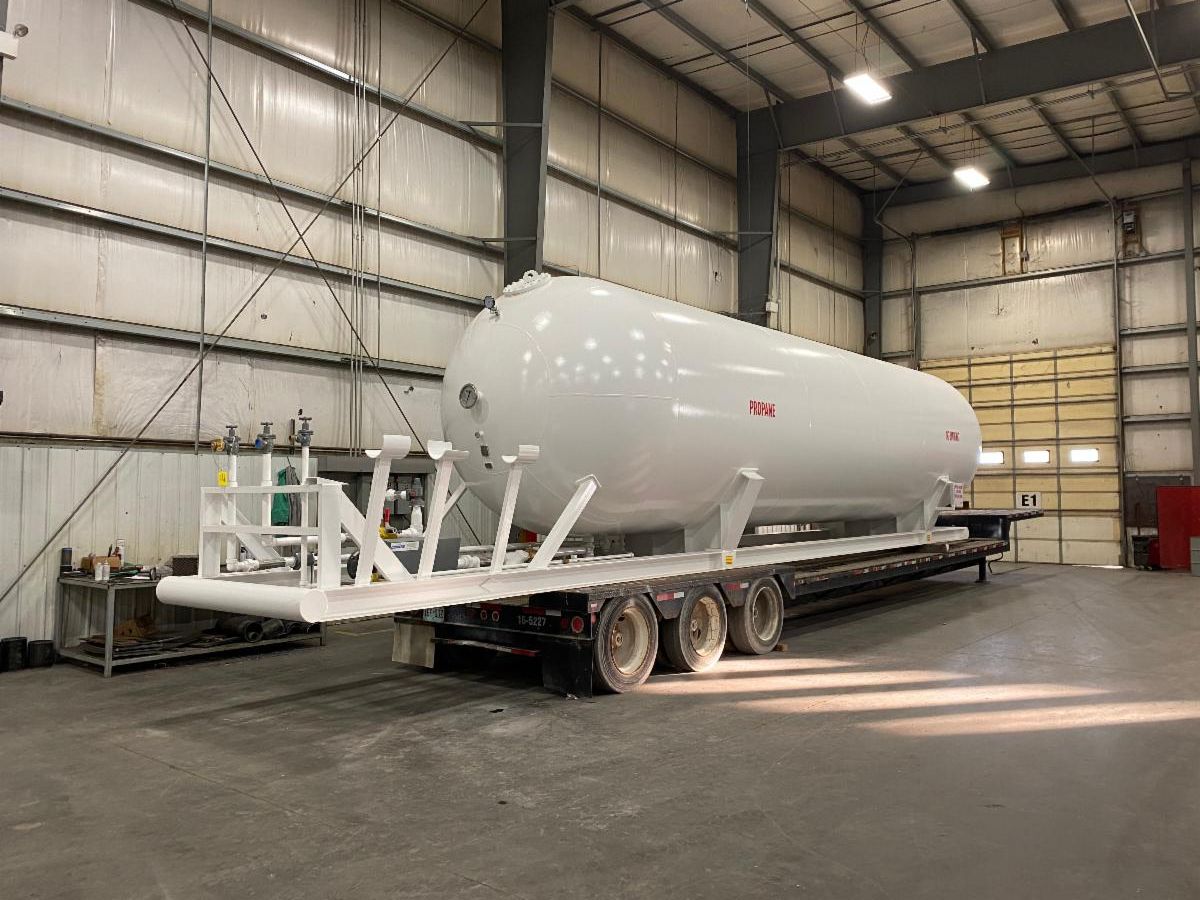 Lang Company D300LP 30,000 Gallon Propane Storage Tank Skid