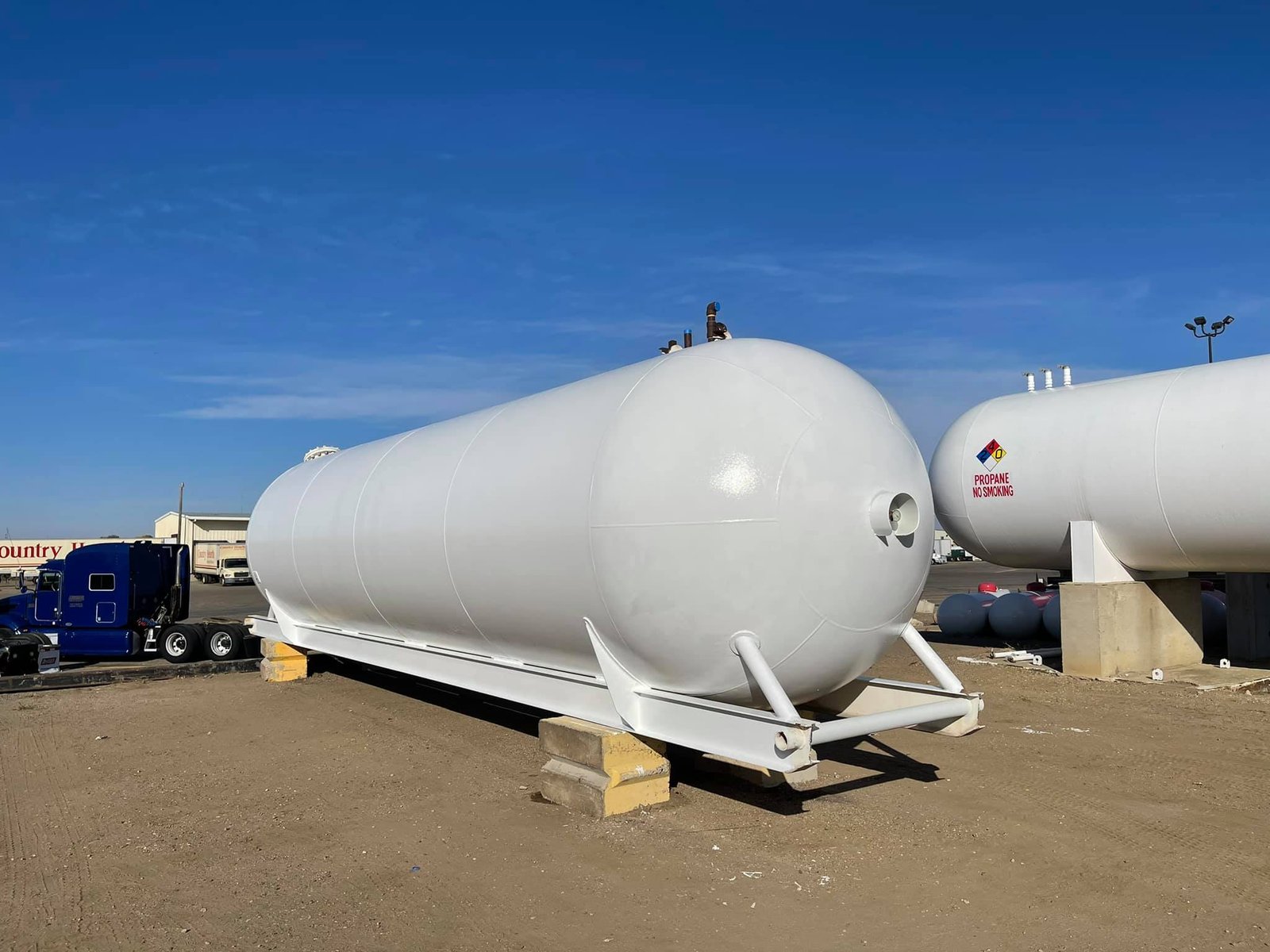 30,000 Gallon ASME Skid Propane Storage Tank