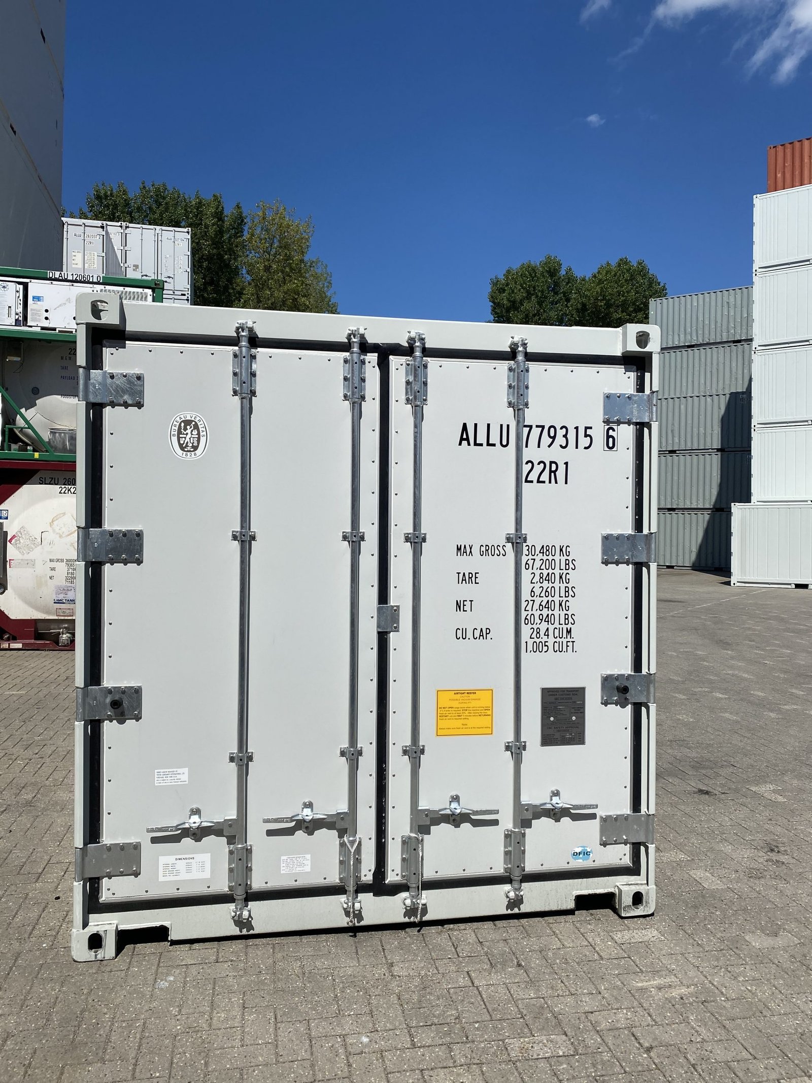 20ft Refrigerated Shipping Container Standard ISO Reefer Cold Storage