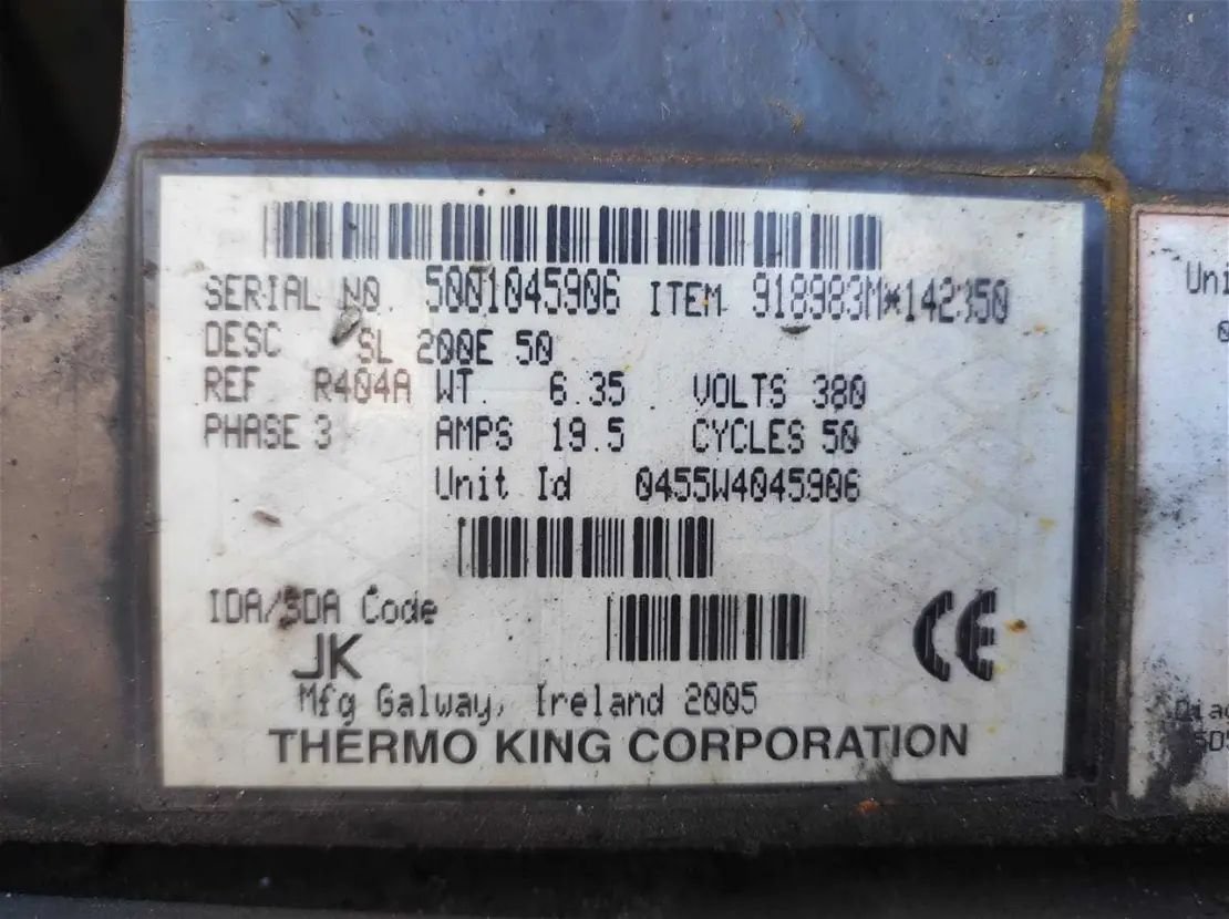 Thermo King SL100e Transport Refrigeration Unit