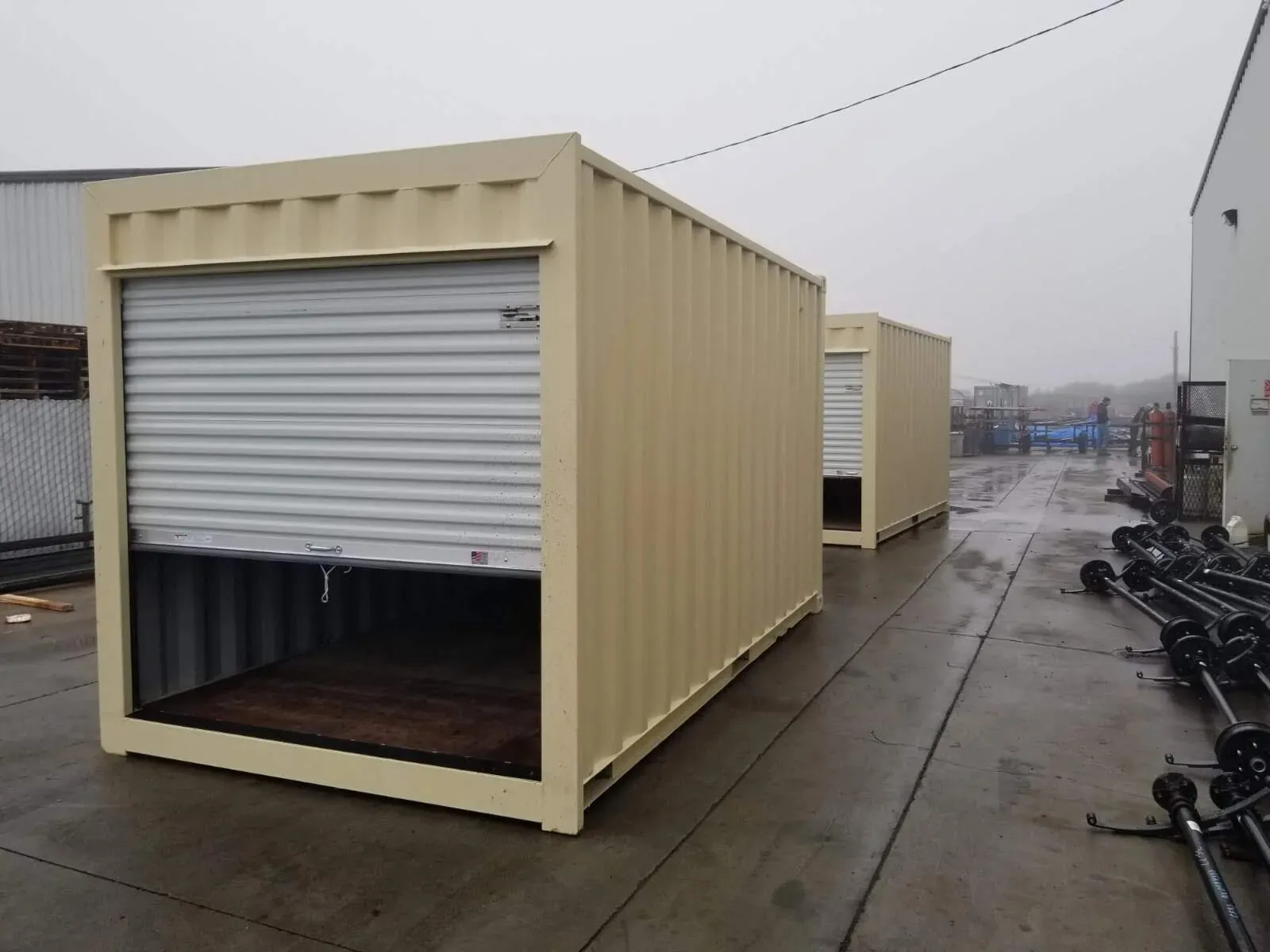 Manning Steel 16Ft Storage Container With Roll-Up Door