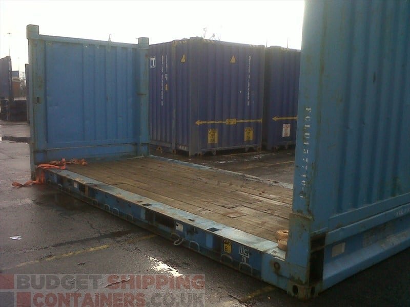 20ft Used Flat Rack Shipping Container