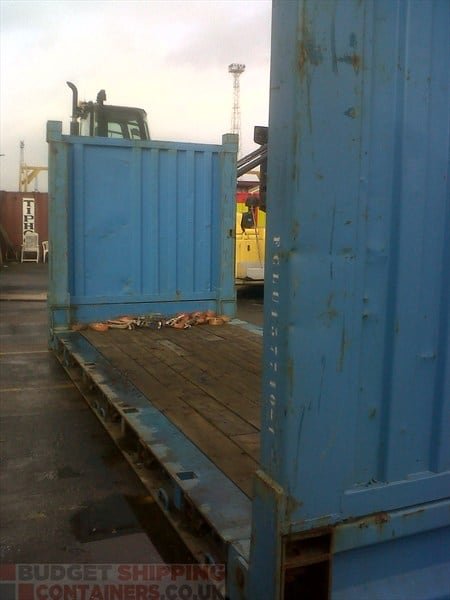 20ft Used Flat Rack Shipping Container