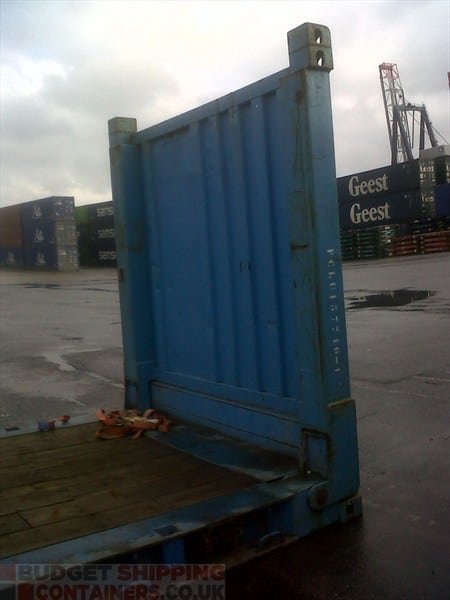 20ft Used Flat Rack Shipping Container