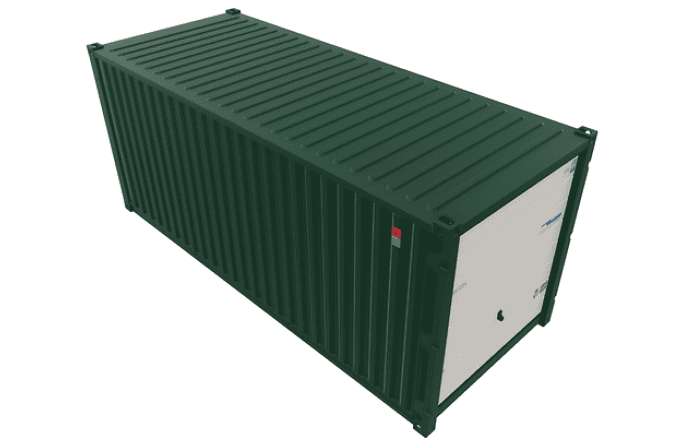Galvanised Storage Container with Manual Garage Style Door