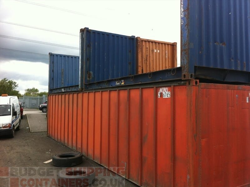 20ft Used Flat Rack Shipping Container