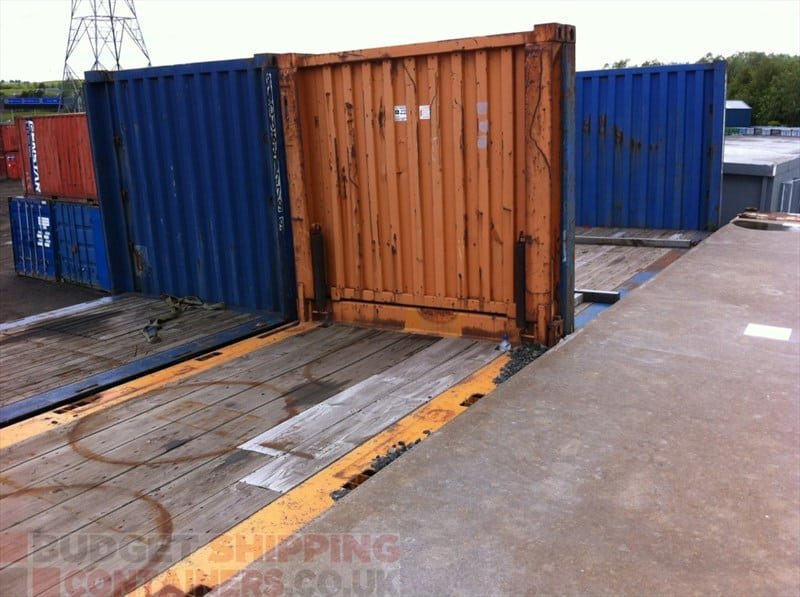 20ft Used Flat Rack Shipping Container