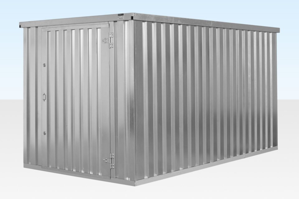 4m x 2.1m Flat Pack Galvanized Storage Container