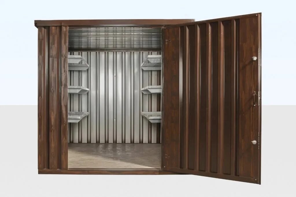 Flat-Pack Storage Container 6.6 x 7 ft Wood-Effect