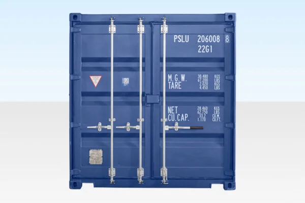 20ft Shipping Container One Trip - Blue