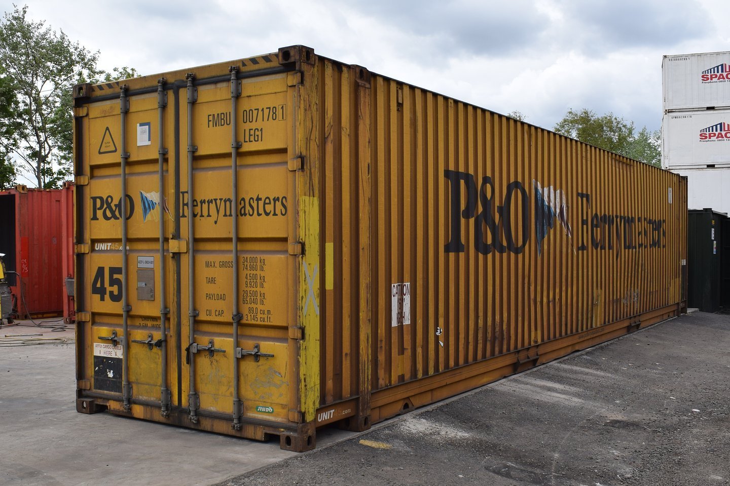 45-Foot High Cube Used Shipping Container Wind and Watertight
