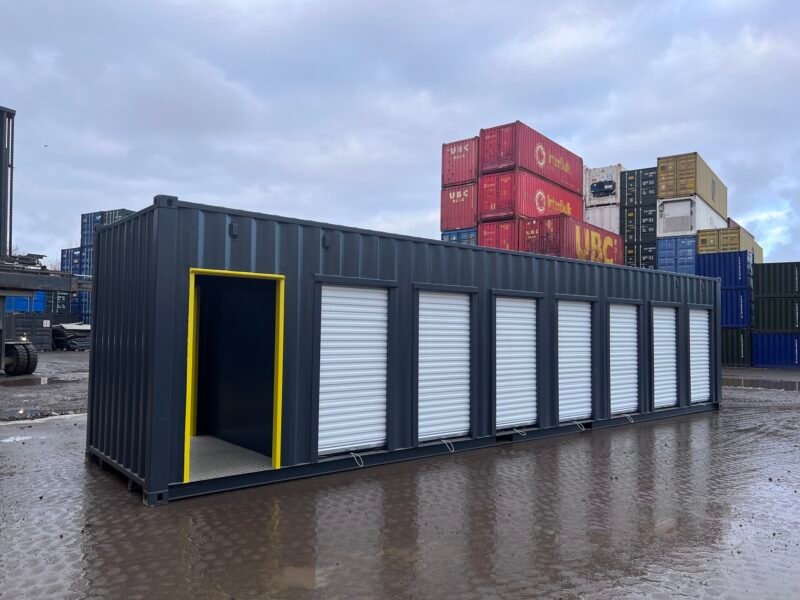 40ft High Cube Multi-Store Container 7-Bay Self Storage Unit