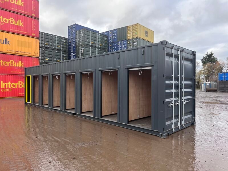 40ft High Cube Multi-Store Container 7-Bay Self Storage Unit