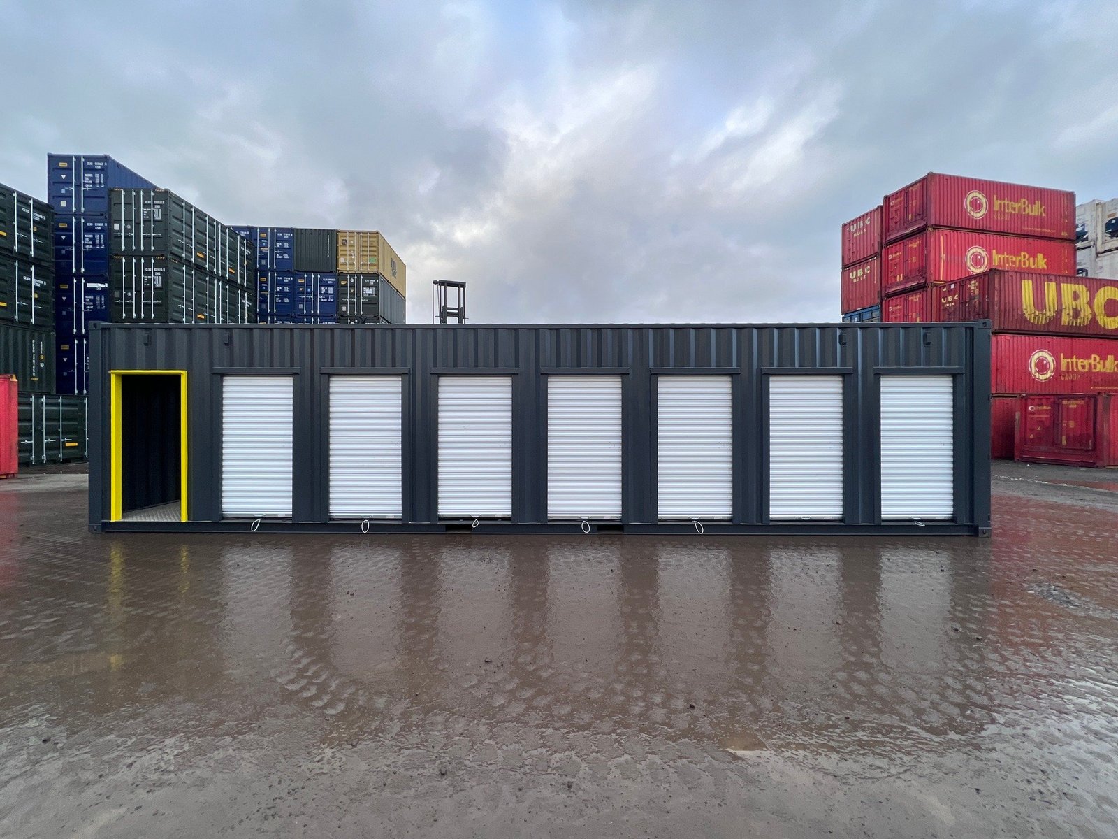 40ft High Cube Multi-Store Container 7-Bay Self Storage Unit