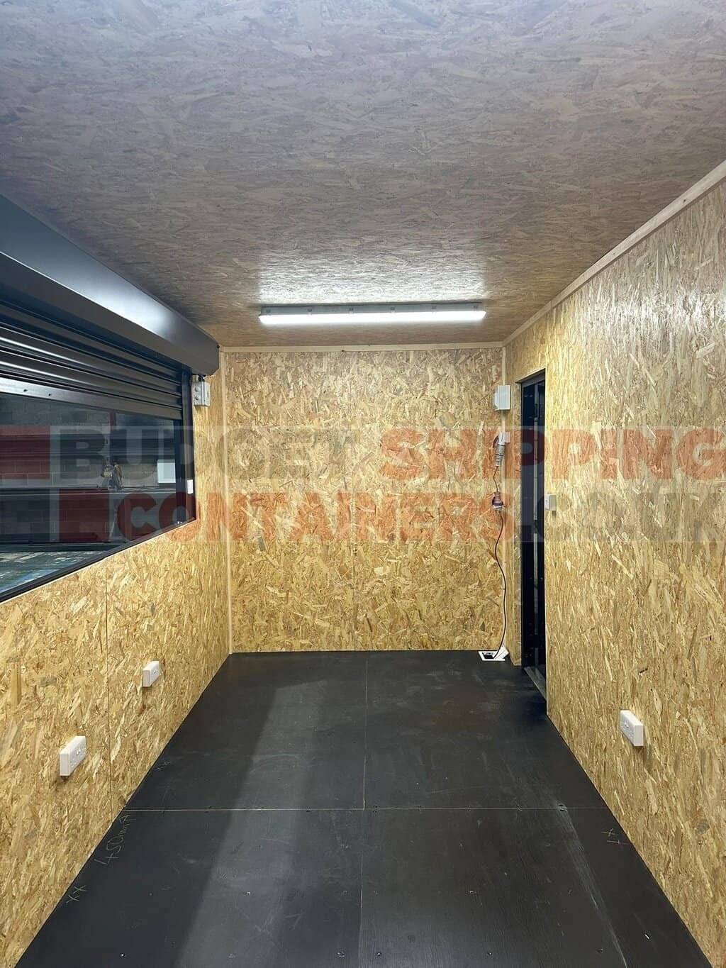 Converted Shipping Container DJ and AV Booth