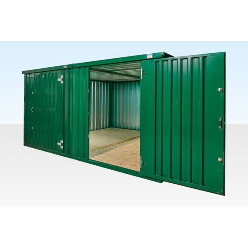 Flat Pack Storage Container Bundle 3m x 4.2m Side-Linked