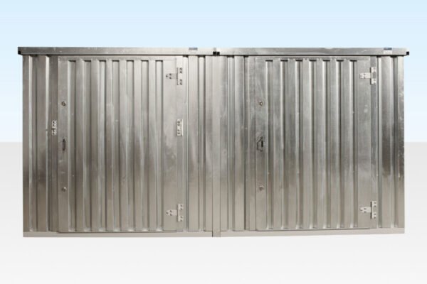 3m x 4.2m Side Linked Flat Pack Container Bundle Galvanised