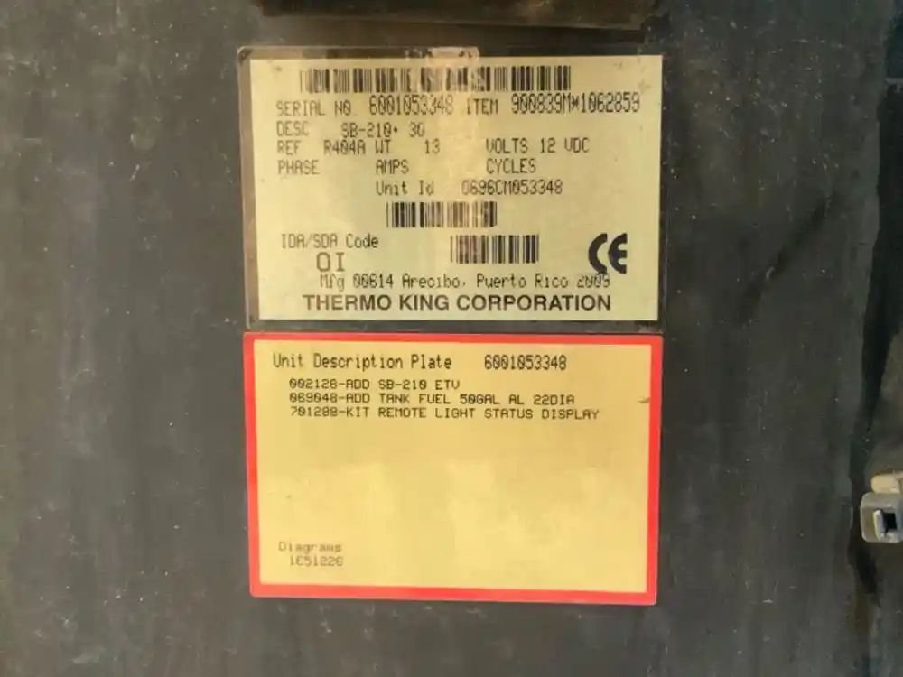Thermo King SB-210+ Trailer Refrigeration Unit