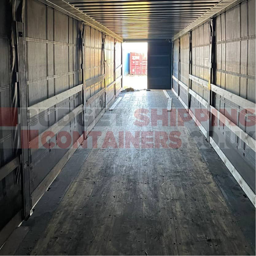 Used 45ft HC Pallet-Wide Curtain Side Shipping Container