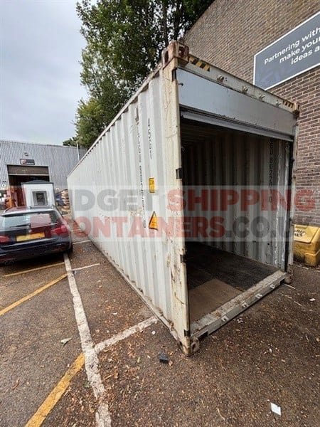 40HC Manual Roller Shutter Tunnel Shipping Container