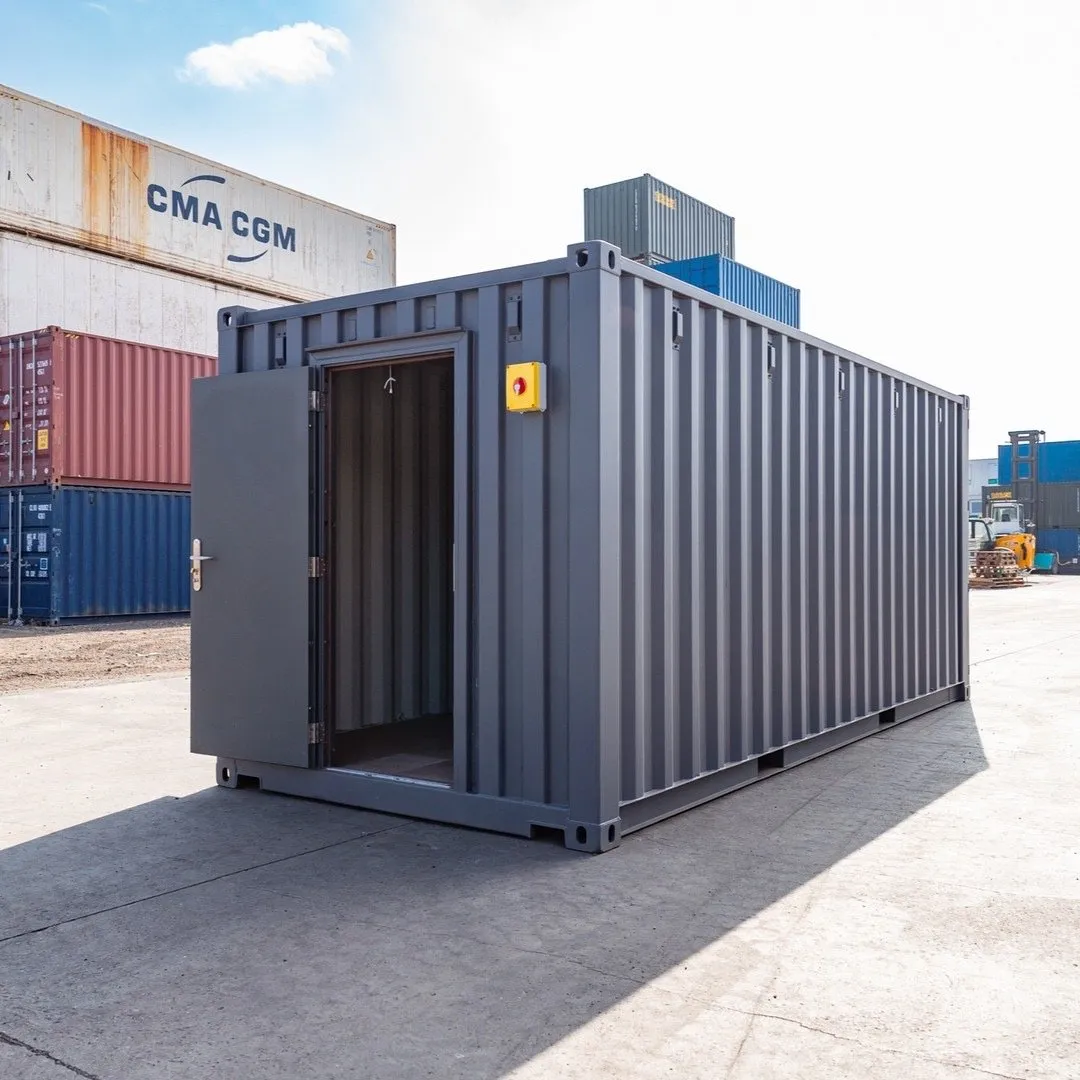 Enhanced 20ft Standard Shipping Container in Grey