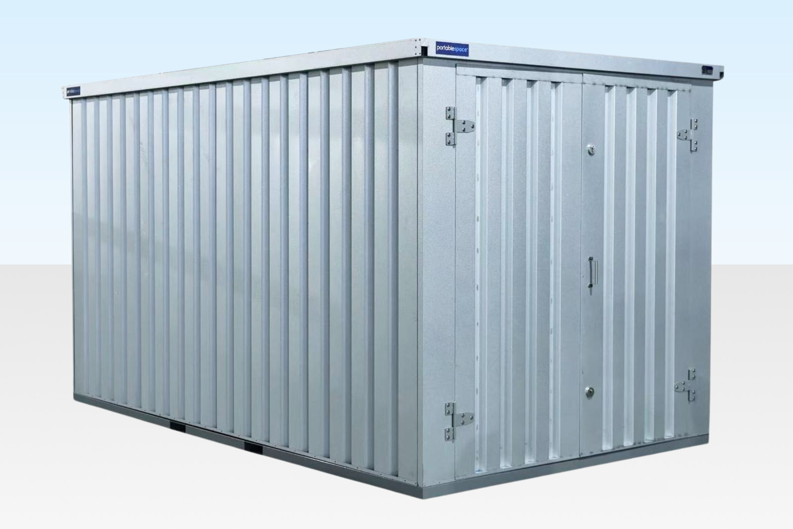 Portable Space 4m Flat Pack Storage Container – Galvalume