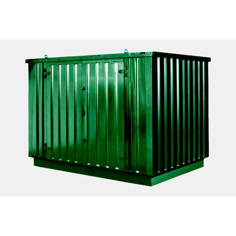 4m x 2.1m Powder Coated Flat Packed Storage Container
