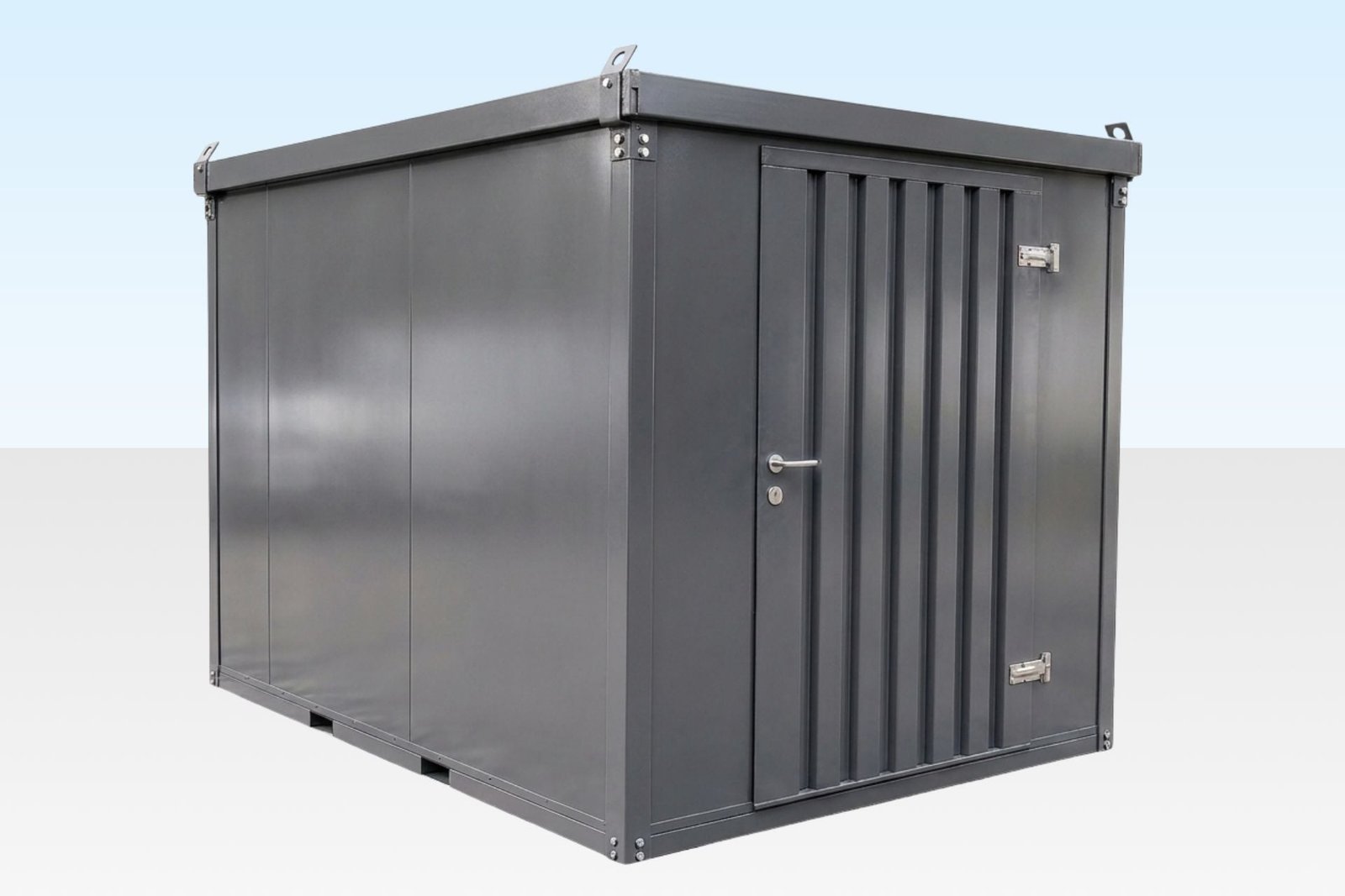 Portable Space Insulated 3m Flat Pack Store Grey RAL7015