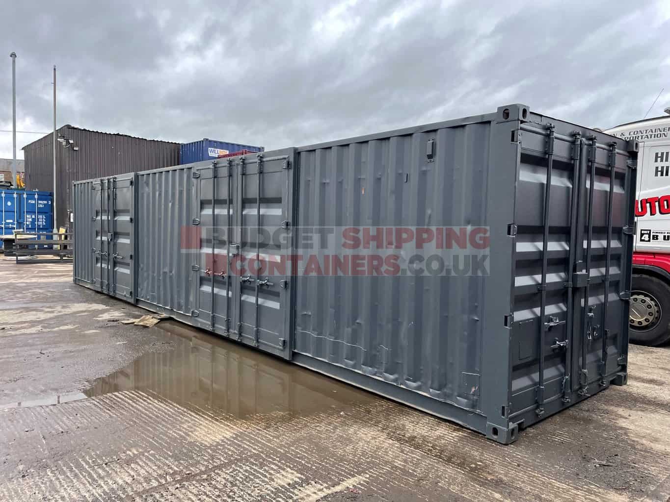 Refurbished 40ft Shipping Container With Side Doors