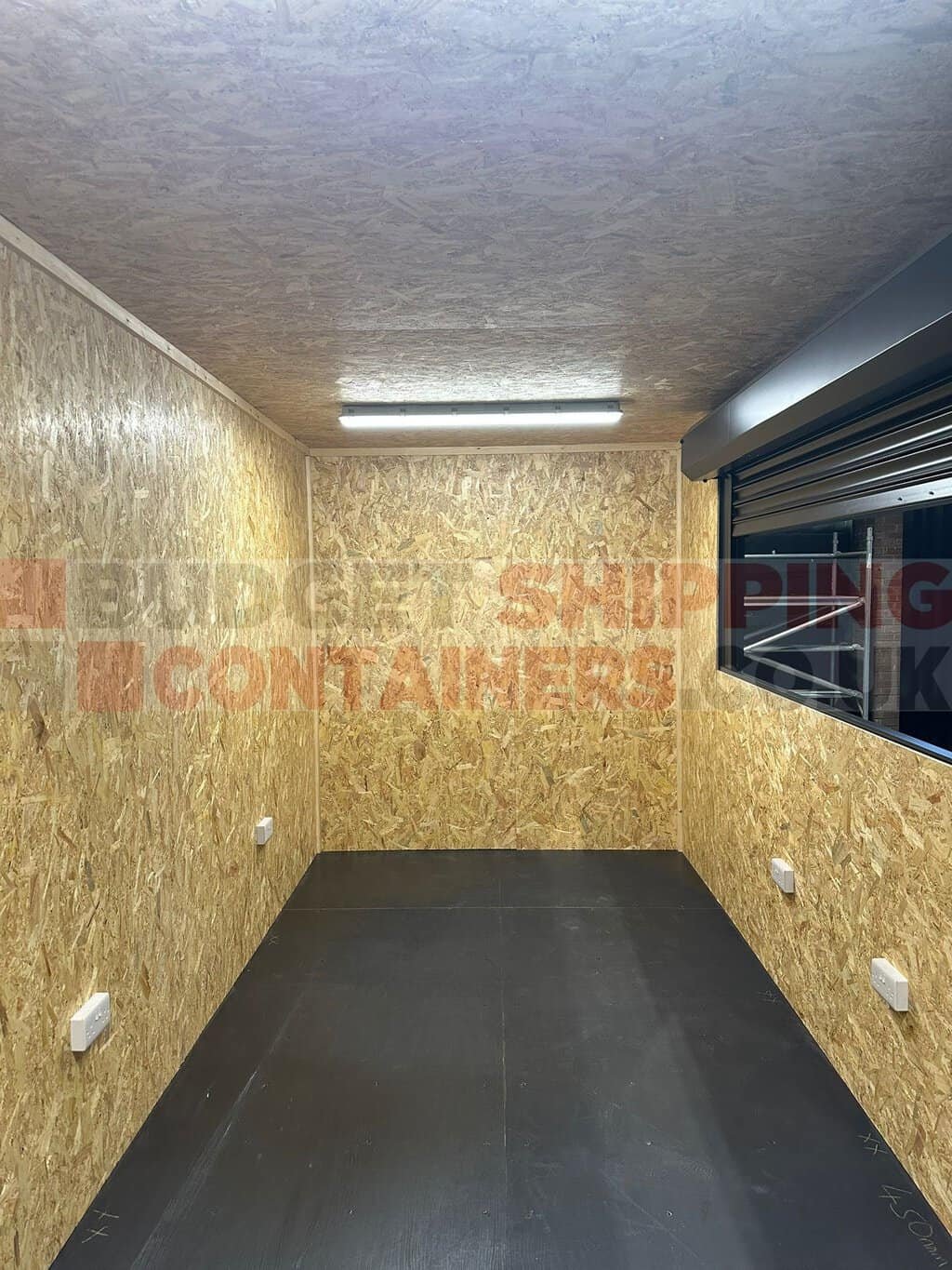 Converted Shipping Container DJ and AV Booth