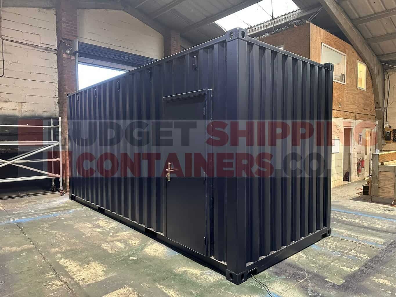 Converted Shipping Container DJ and AV Booth