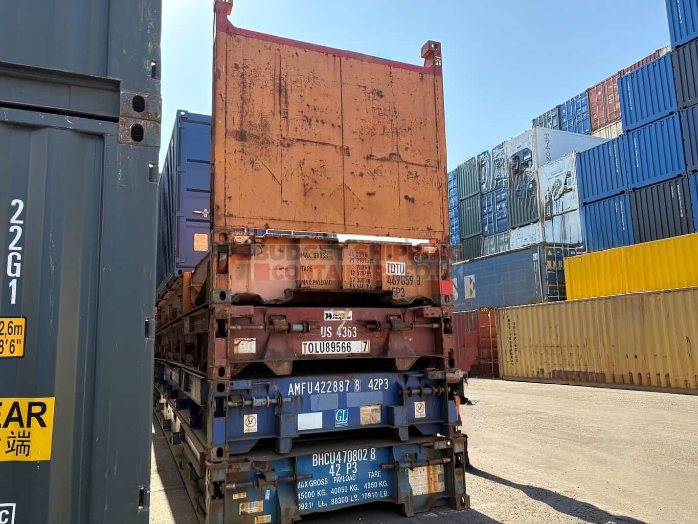 40ft Flat Rack Shipping Containers (Used)
