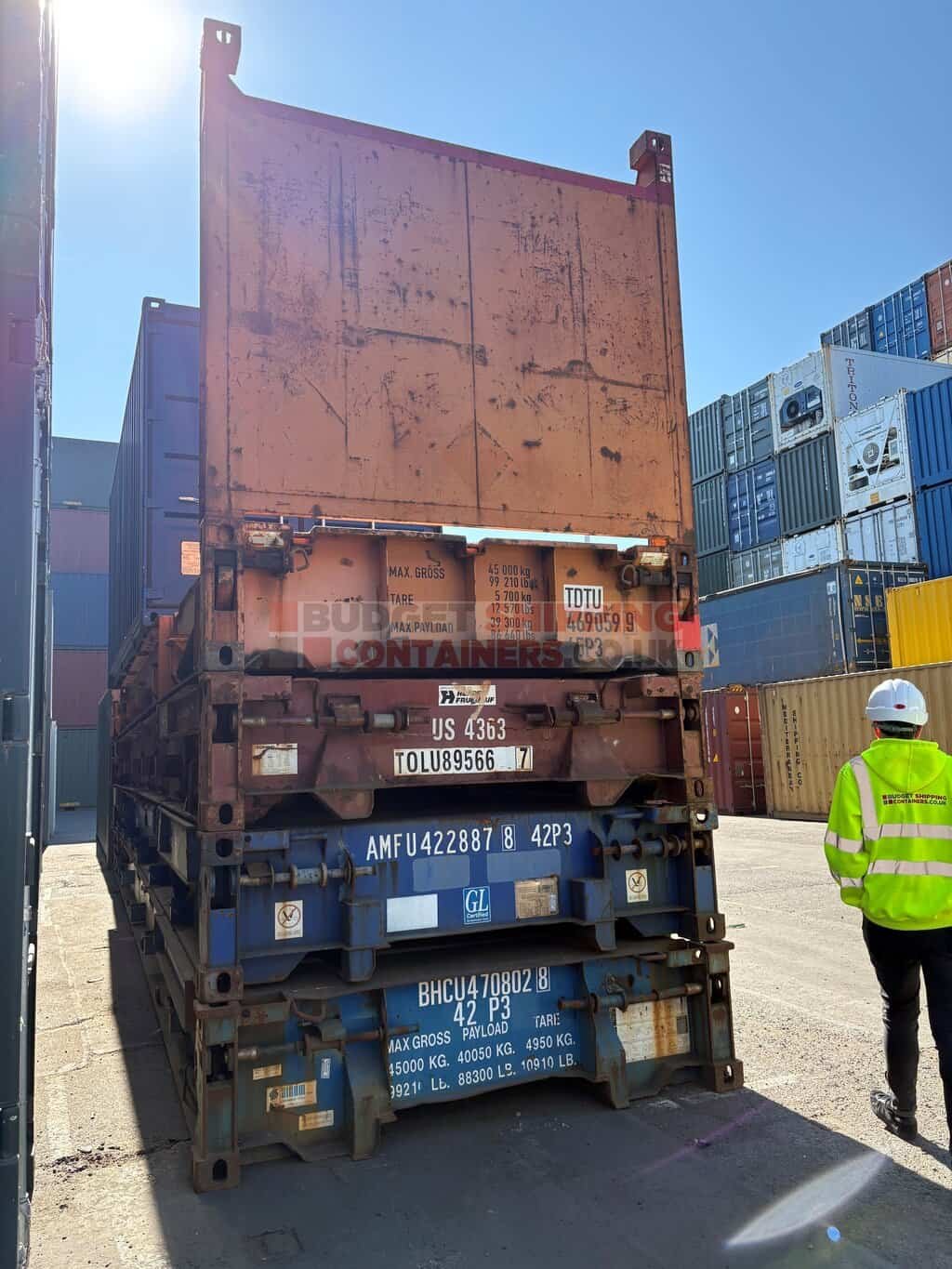 40ft Flat Rack Shipping Containers (Used)