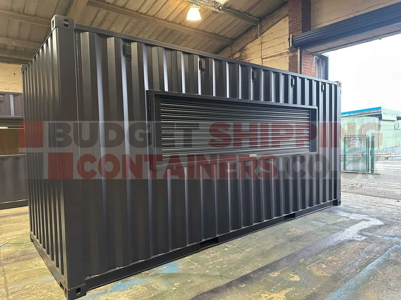Converted Shipping Container DJ and AV Booth