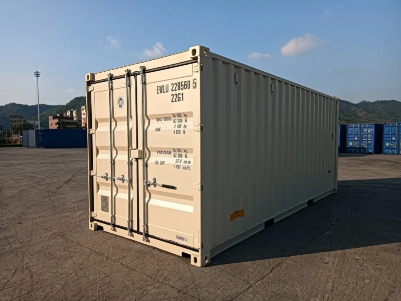 20ft One-Trip Shipping Container – Triple Door / Version A