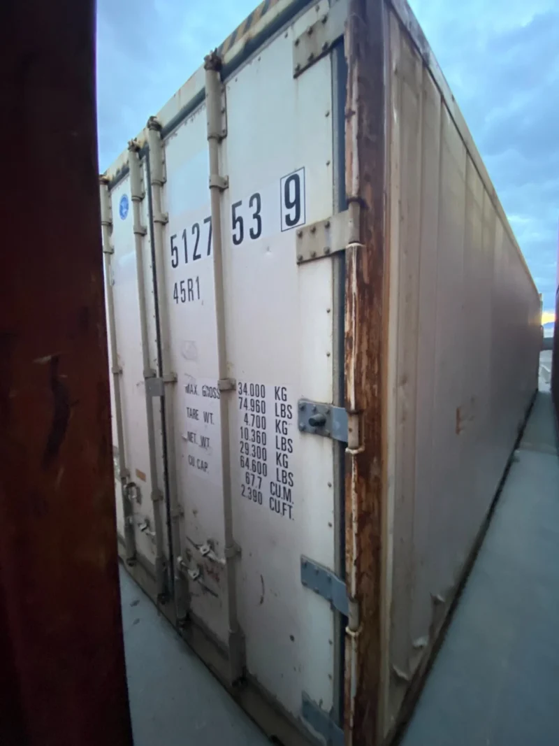 40 ft High Cube Non-Working Reefer Shipping Container