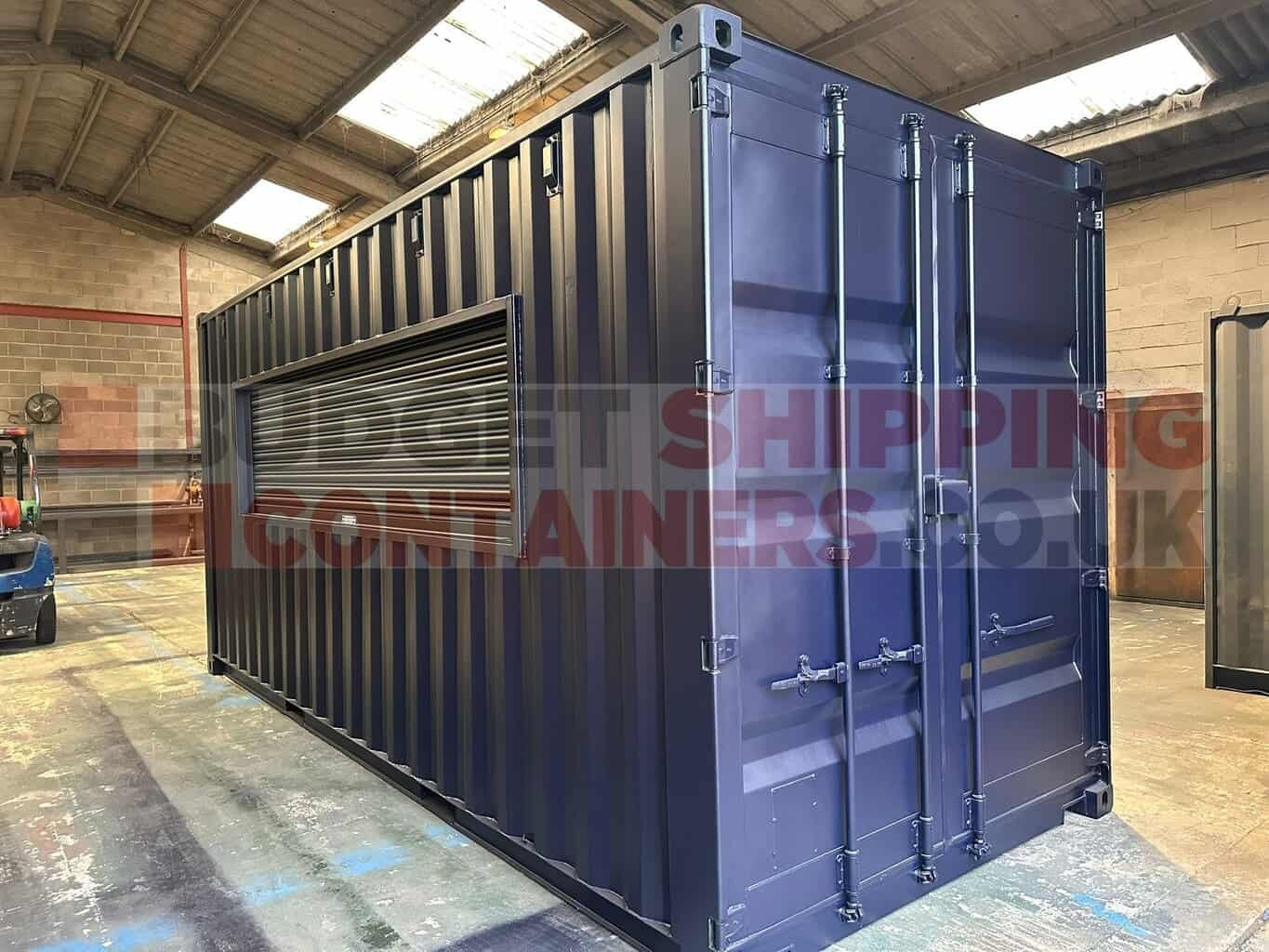 Converted Shipping Container DJ and AV Booth